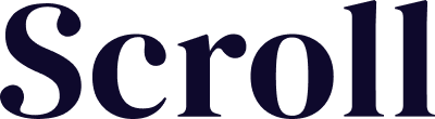 Logo de Scroll en un fondo claro